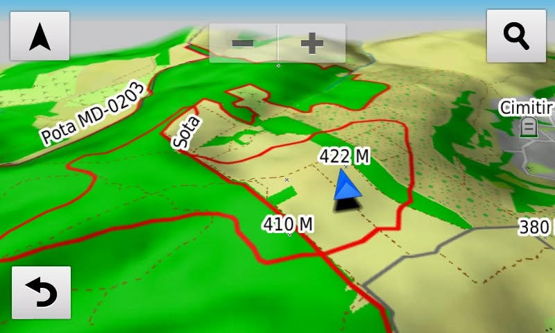 Radio amateur map location detail